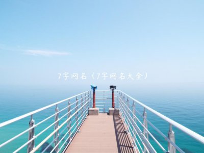 ​7字网名（7字网名大全）